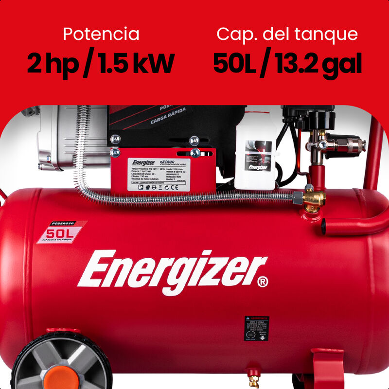 Energizer Compresor De Aire Lubricado Horizonta... image number null