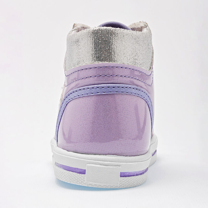 Chaparrin Tenis para beb&eacute; ni&ntilde;a lila plata image number null
