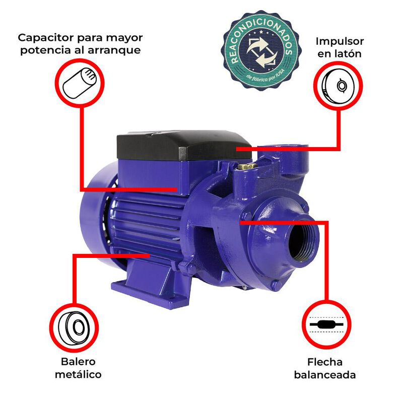 Bomba Perif&eacute;rica Primo, Iusa, 1/2 Hp, 120 V., R... image number null