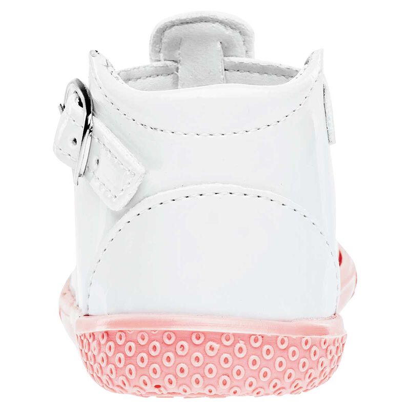 Chaparrin Zapatitos para beb&eacute; ni&ntilde;a blanco rosa image number null