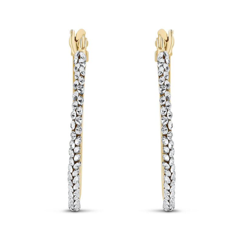 Arracadas 2Begold Amarillo Con Zirconias (20Mm ... image number null