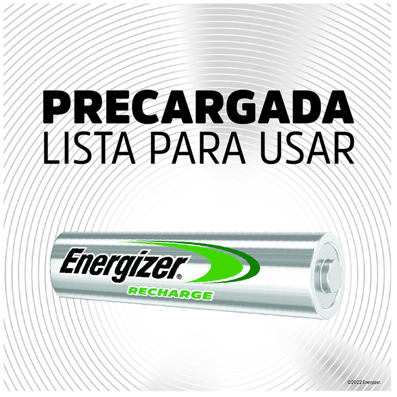 Cargador Pilas Baterías ENERGIZER + 4 pilas rec... image number null