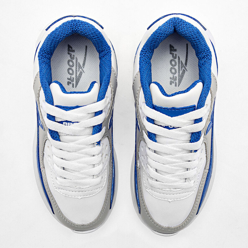 Apoort Tenis urbano para ni&ntilde;o blanco gris azul image number null