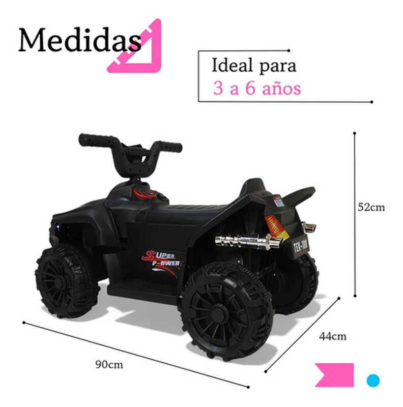 Cuatrimoto El&eacute;ctrica Tek-188l Negro &mdash; The Baby ... image number null
