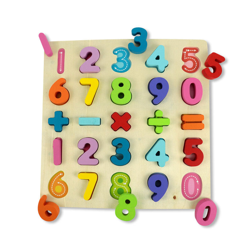 Rompecabezas de N&uacute;meros y Signos de Madera image number null