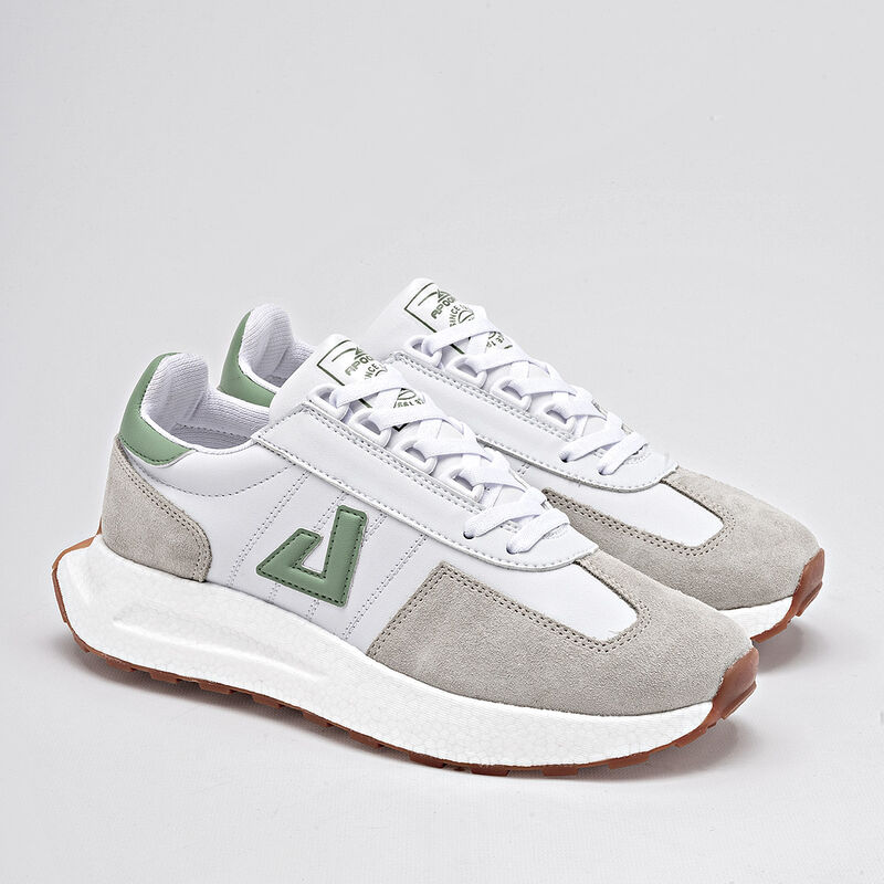 Apoort Tenis urbano para mujer blanco beige ver... image number null