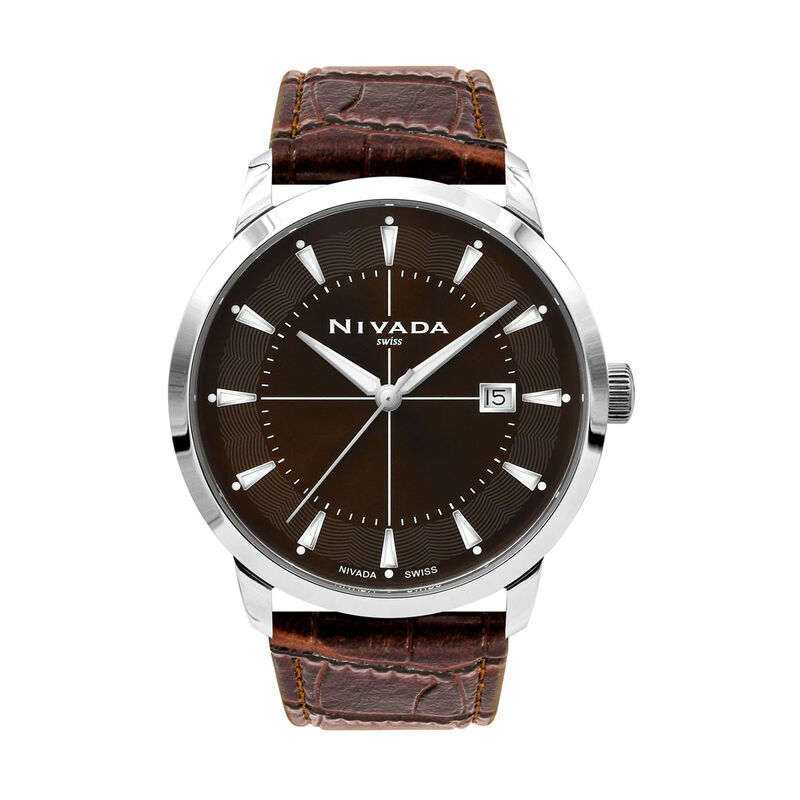 Reloj Nivada Corporate Cab Ac/Piel Carat Caf&eacute; I... image number null