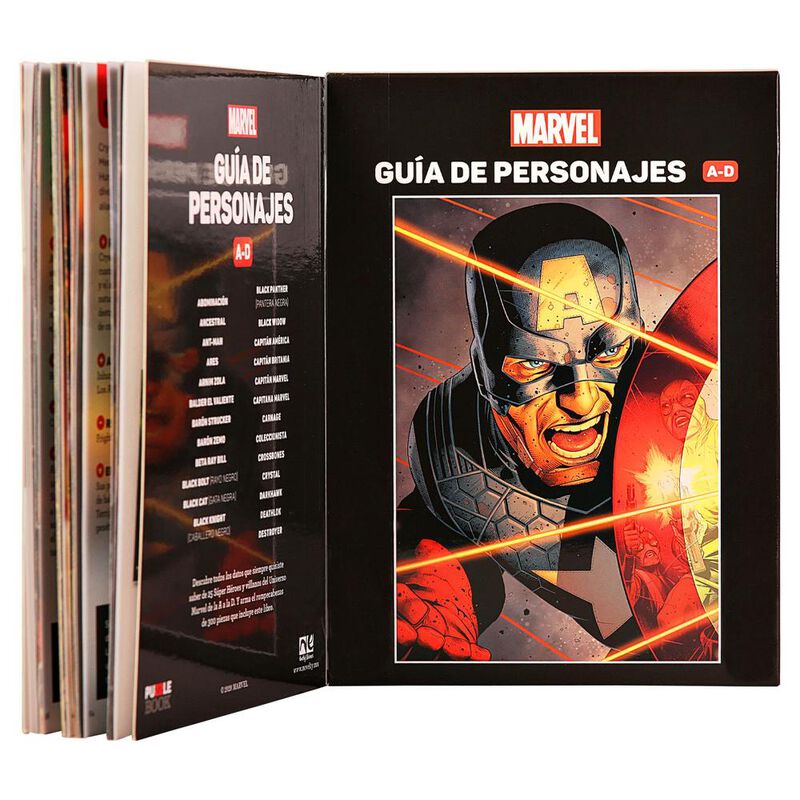 Libro + Rompecabezas Marvel Gu&iacute;a De Personajes ... image number null