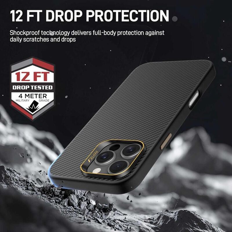 Funda RAPTIC Aramid para iPhone 16 PRO MAX Negr... image number null