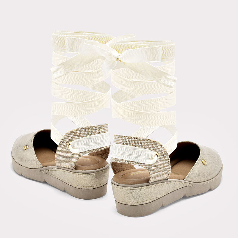 Moramora Zapatos para mujer dorado image number null