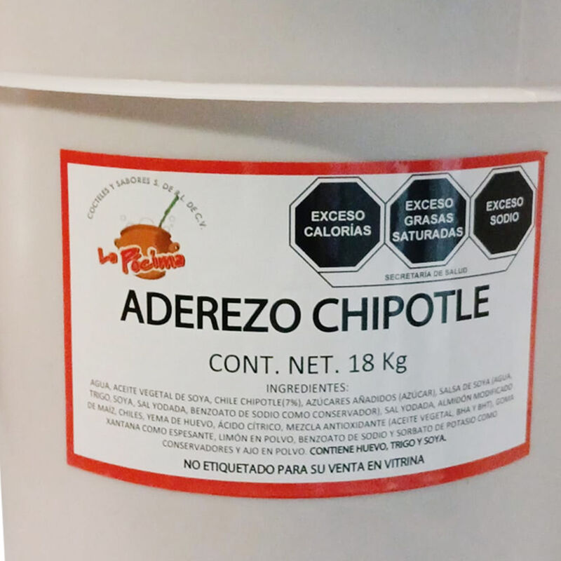 Aderezo De Chipotle La Pócima 18kg image number null