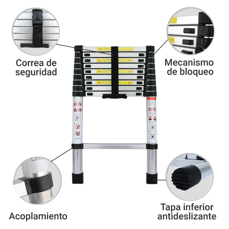Escalera Telescópica Multiusos de 2.9 m image number null