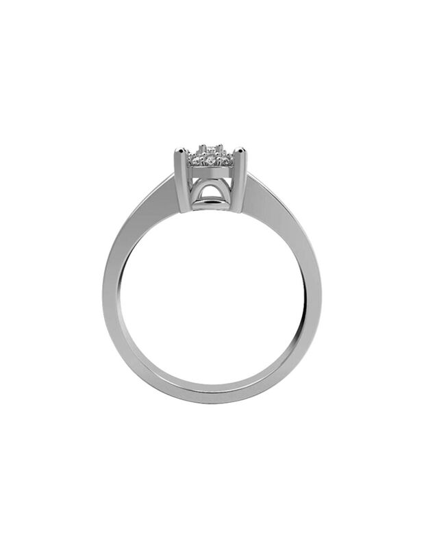 Anillo de Compromiso en Oro de 14K con Circonia... image number null