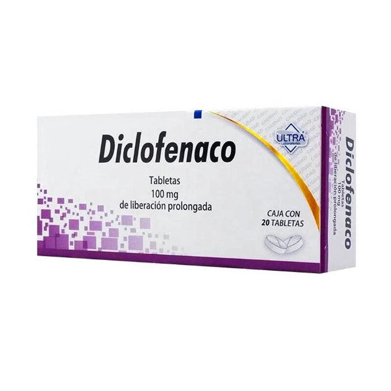 Diclofenaco 100 Mg 20 Tableta(s) image number null