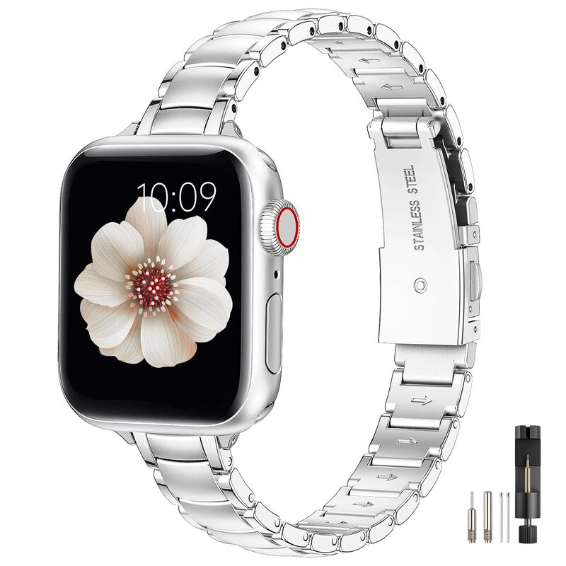 Correa De Reloj Miohhr Thin Metal Compatible Co... image number null