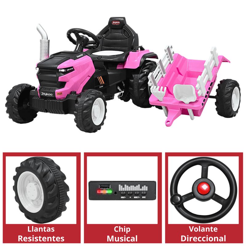 Montable Electrico para Ni&ntilde;os Tractor de Granja... image number null