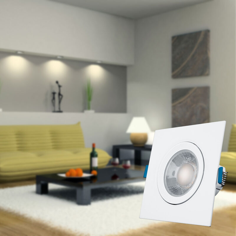 Pack de 6 spots Aksi 5W Cuadrado LED Empotrable... image number null