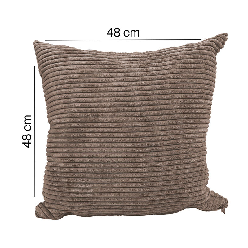 Coj&iacute;n Vixy Con Cierre Caf&eacute; 48x48cm image number null