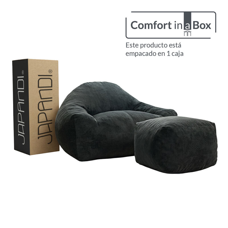 Sill&oacute;n Espuma Alta densidad LIKKA Dark Grey 1 p... image number null