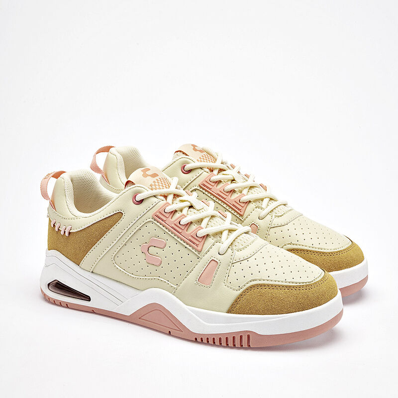 Charly tenis para mujer beige naranja cod 13962... image number null