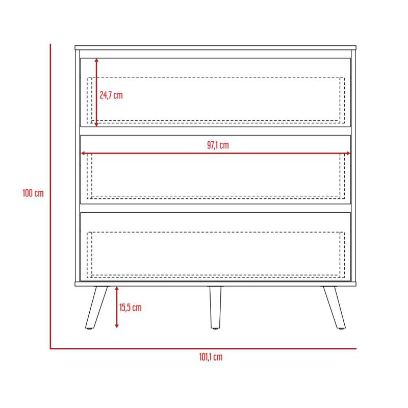 Organizador Durham Beige Y Blanco Virtual Muebl... image number null