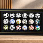 Set 18 Mini Balones Coleccionables Futbol Con Caja Decorativa Premium