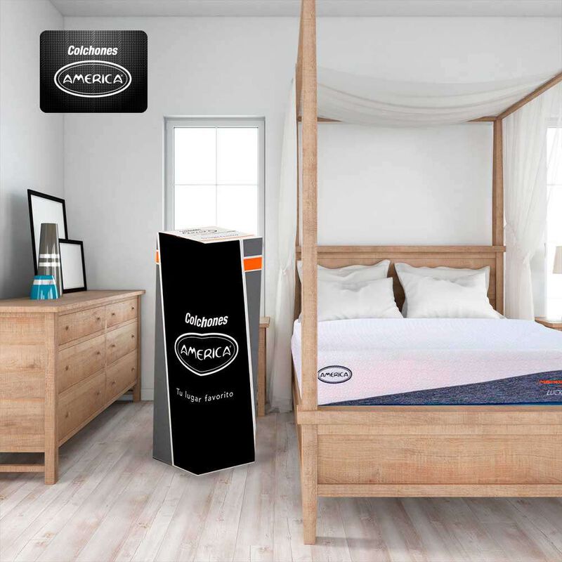 Colch&oacute;n en Caja Am&eacute;rica Queen Size Lucky Medio image number null