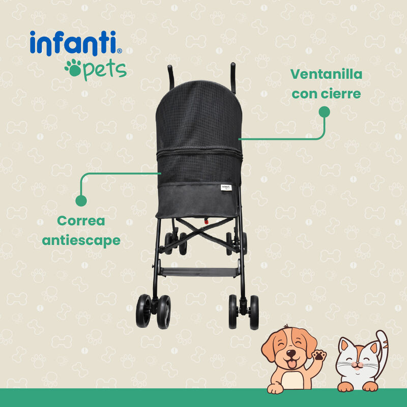 Carriola Plegable Mascotas Perros Gatos Con Ven... image number null