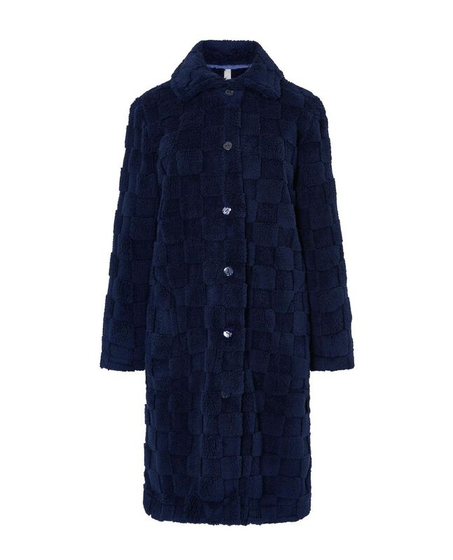 Bata Cuadros Azul Marino image number null