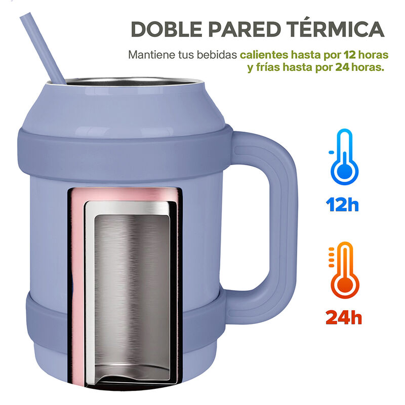 Termo de Acero Inoxidable Doble Pared Vaso T&eacute;rm... image number null