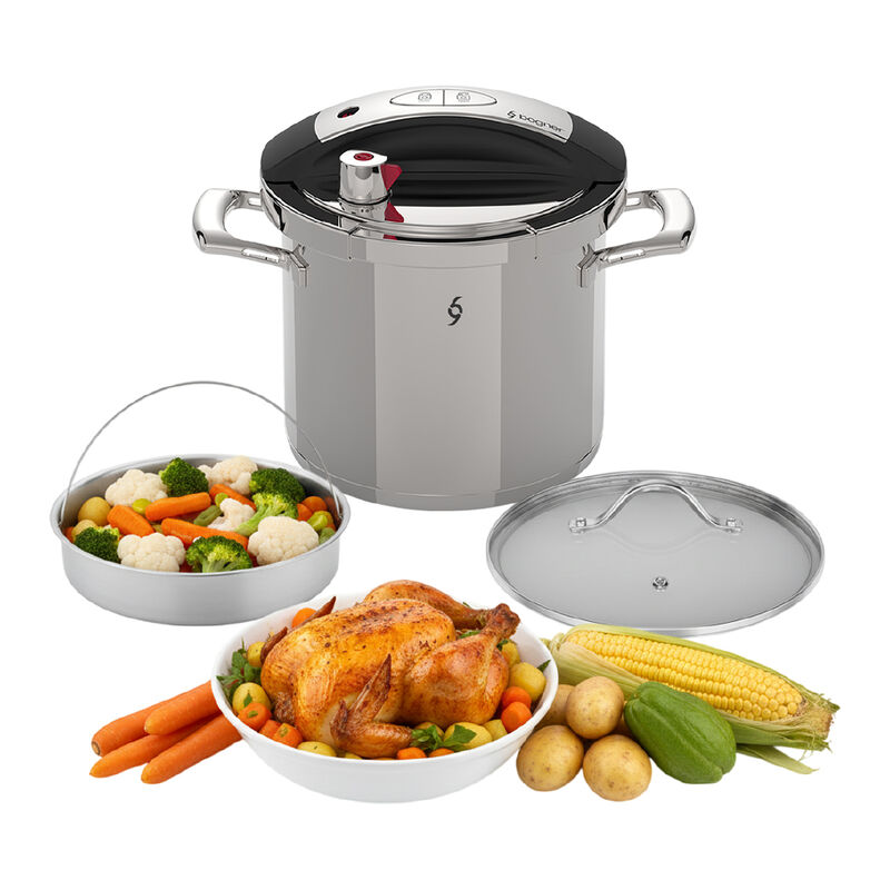 Olla De Presi&oacute;n De 7 Litros Acero Inox 304 Bogn... image number null