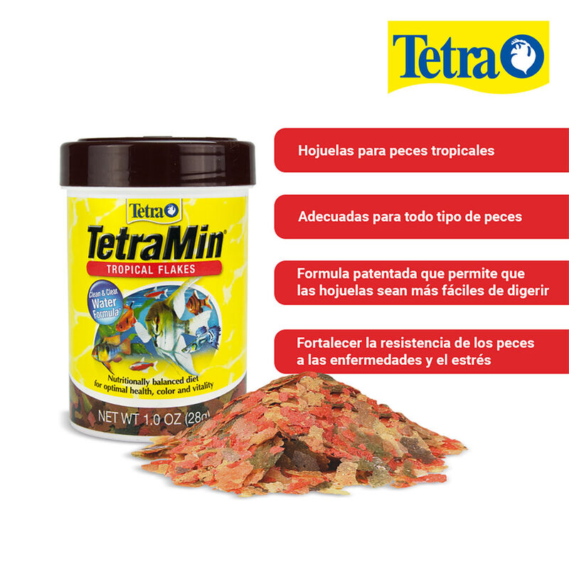 Tetra Alimento Tetramin Tropical Flakes para Pe... image number null
