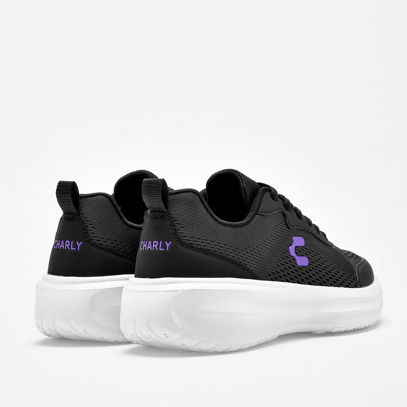 Charly tenis deportivo para mujer negro cod 139... image number null