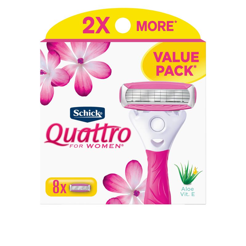 Recambios De Afeitar Schick Quattro Para Mujer,... image number null