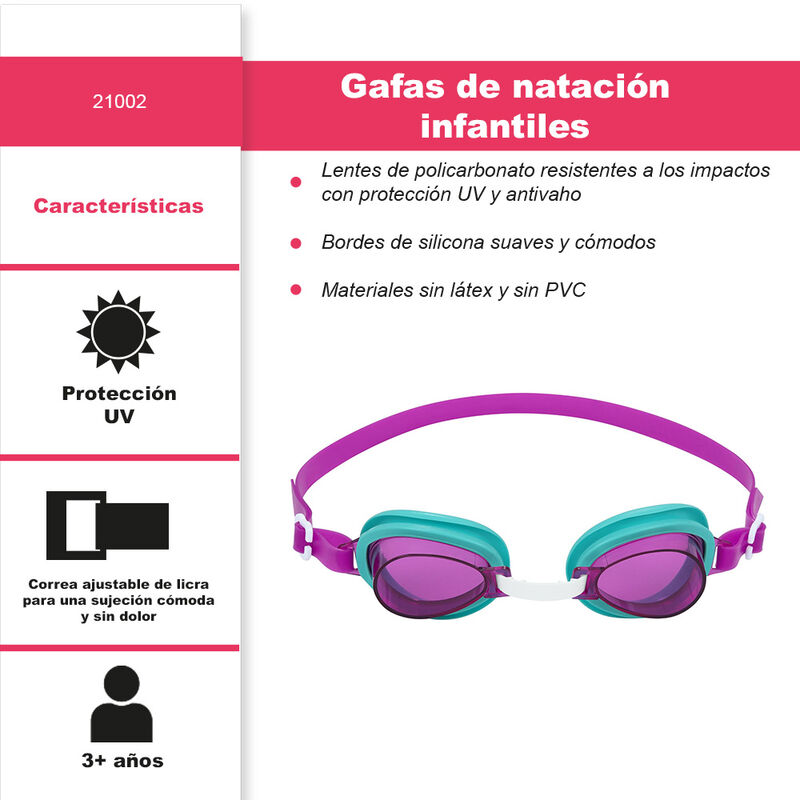 Goggles Infantiles Para Nataci&oacute;n 3 A 8 A&ntilde;os Paq... image number null
