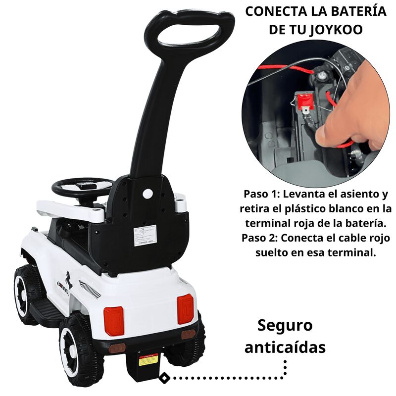 Montable El&eacute;ctrico para Ni&ntilde;os H&iacute;brido con Bast&oacute;... image number null