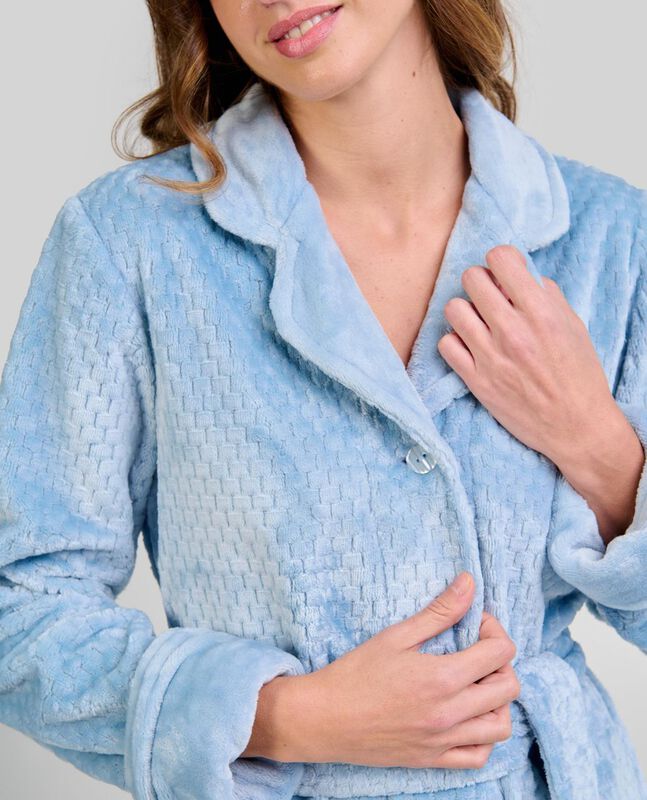 Bata Larga Jacquard con Cintur&oacute;n Acero image number null