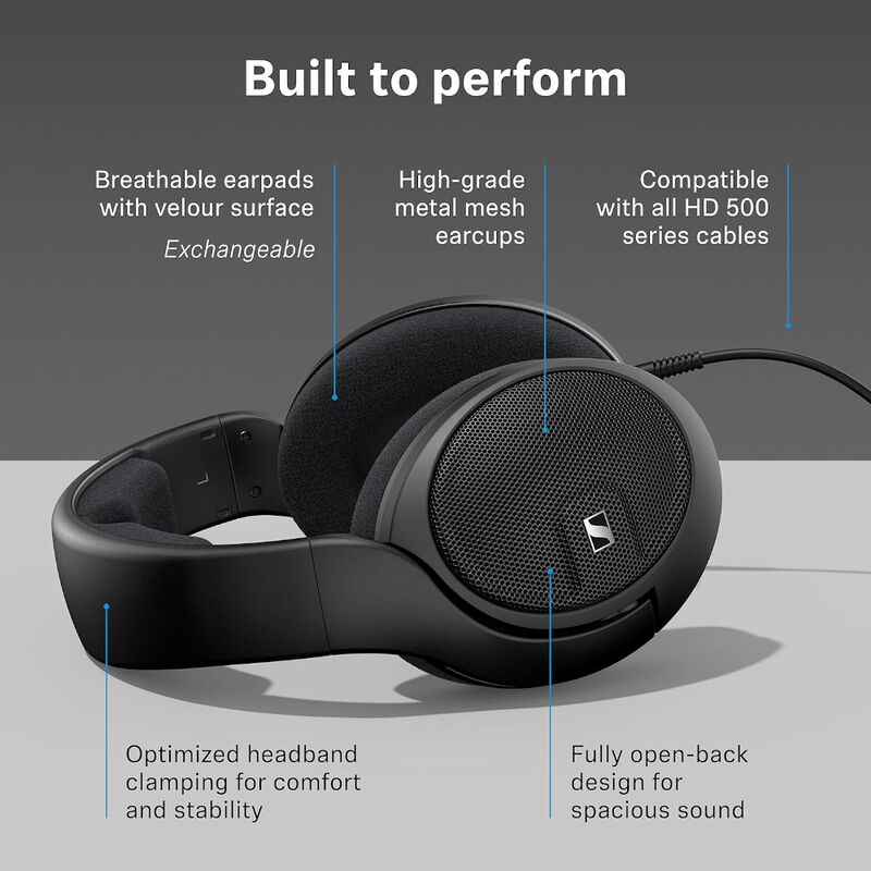 Aud&iacute;fonos Al&aacute;mbricos Sennheiser HD 560s Negros image number null