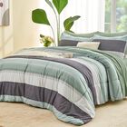 Set De Edred&oacute;n Andency Queen De Microfibra Verde Salvia, 7 Piezas
