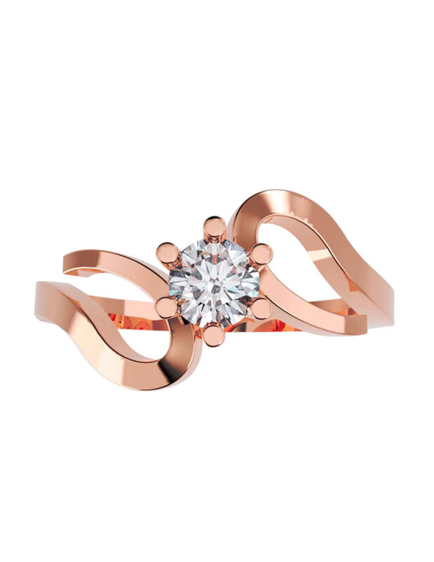 Anillo de Compromiso de 14K con Circonia Talla ... image number null