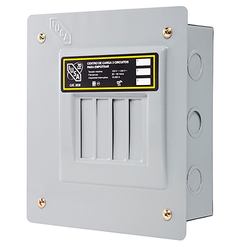 Centro de carga 3 polos empotrable image number null