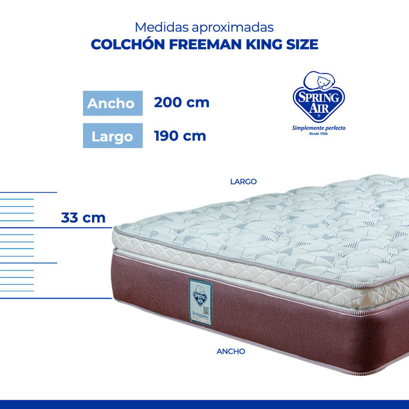 Colch&oacute;n Spring Air King Size Freeman Firme image number null