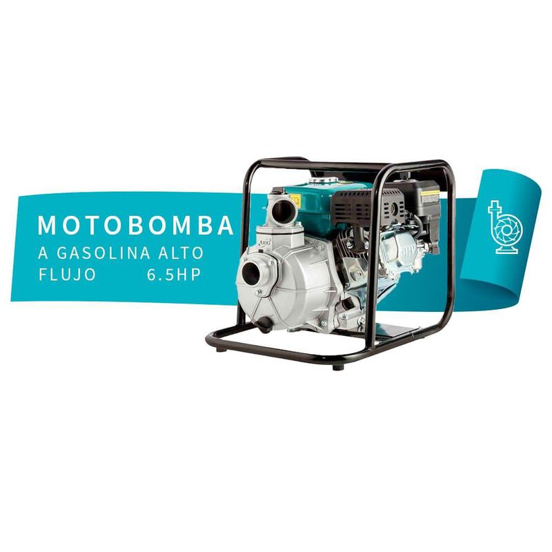 Motobomba A Gasolina, 6.5 Hp, 1050 L/Min image number null