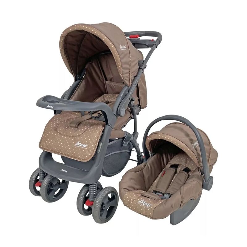 Carriola  D'bebé Travel System Aventura Khaki image number null