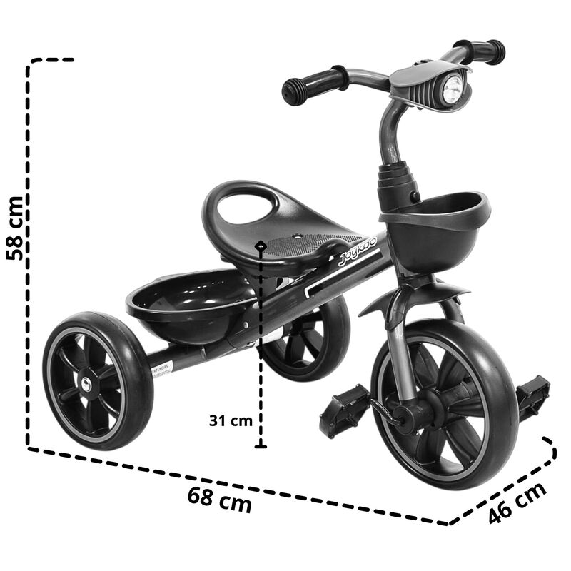 Triciclo Para Ni&ntilde;os Con Luz Y Sonido Ruedas Eva... image number null
