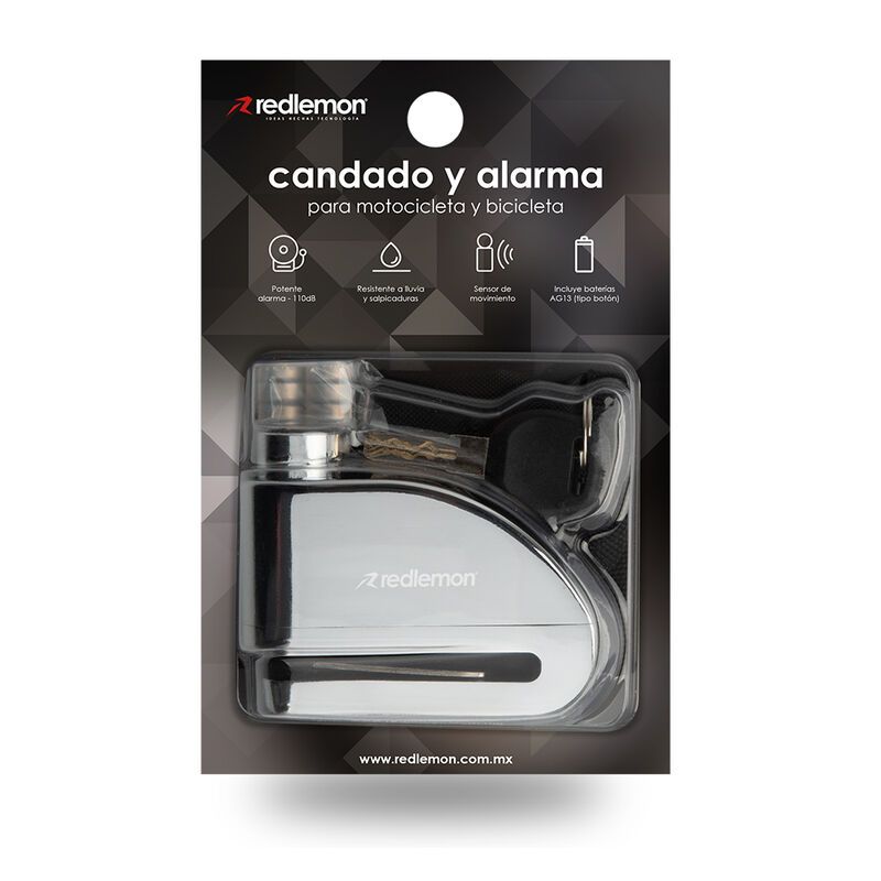 Candado y Alarma para Motocicleta y Bicicleta, ... image number null