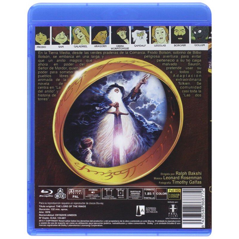 El Se&ntilde;or De Los Anillos 1978 (blu-ray.) image number null