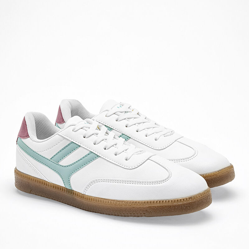 Hs Casual tenis para mujer blanco verde cod 140... image number null