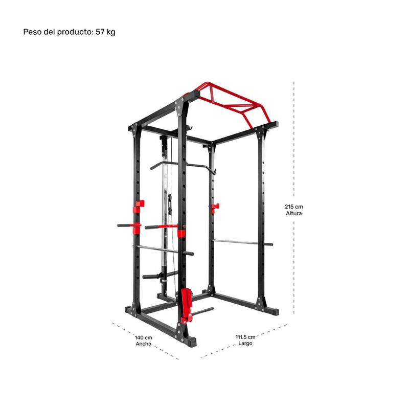 Power Rack Pull Ups Sentadillas Dominada Jaula ... image number null