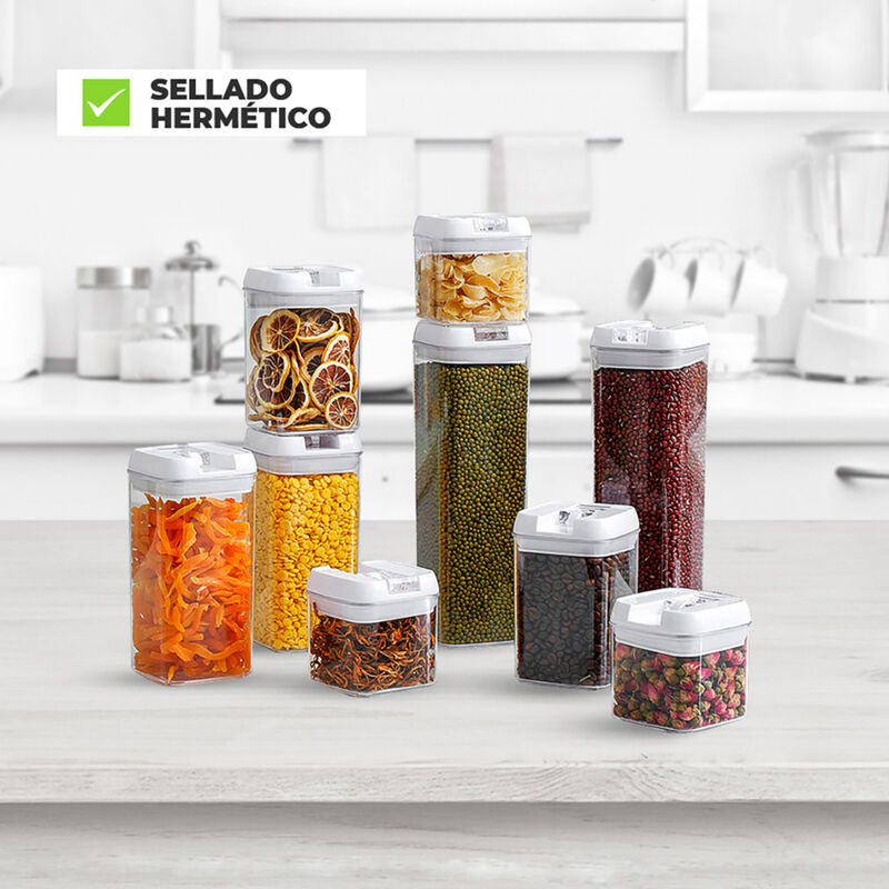 Set de 9 Contenedores de Almacenamiento image number null